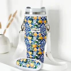 Cocopup Tumbler Carry Cases-Amalfi Lemon Tumbler Carry Case by Coconut Lane