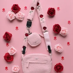 Cocopup Bag Straps-Bag Strap - Embroidered Roses Teddy