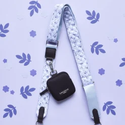 Cocopup Bag Straps-Bag Strap - Quilted Ditsy Floral Periwinkle