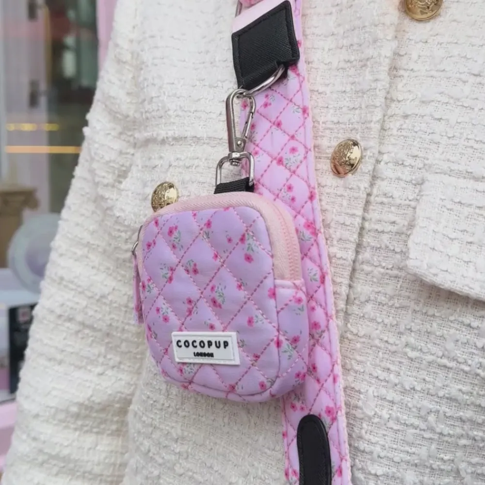 Cocopup Bag Straps-Bag Strap - Quilted Ditsy Floral Pink