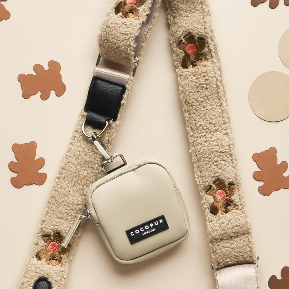 Cocopup Bag Straps-Bag Strap - Theo Embroidered Teddy