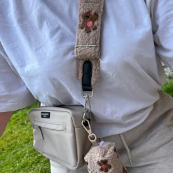Cocopup Bag Straps-Bag Strap - Theo Embroidered Teddy