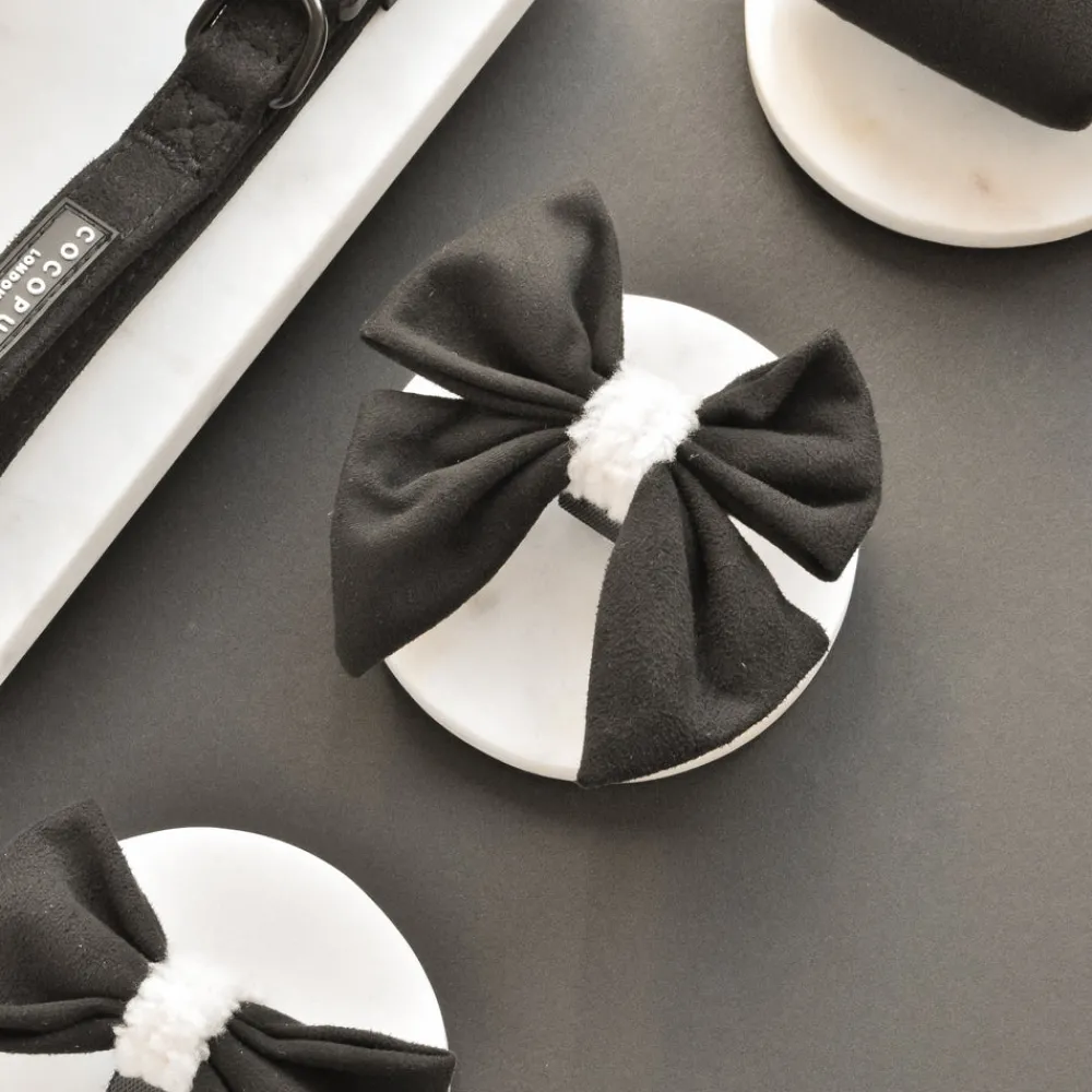 Cocopup Sailor Bow Ties-Black Aviator Sailor Bow Tie
