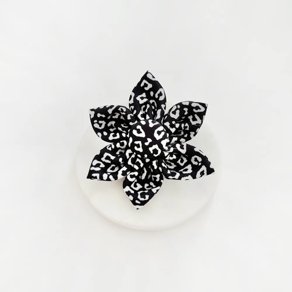 Cocopup Collar Flowers-Black Leopard Collar Flower