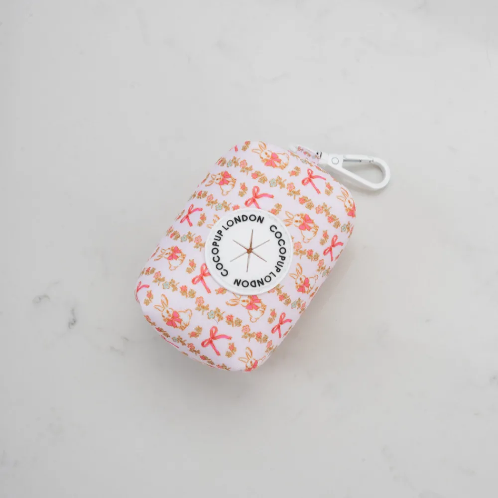 Cocopup Poop Bag Holders | Poop Bag Holders-Bow-tiful Bunny Poop Bag Holder