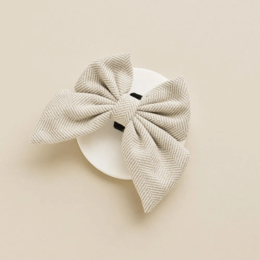 Cocopup Sailor Bow Ties-Brown Tweed Sailor Bow Tie