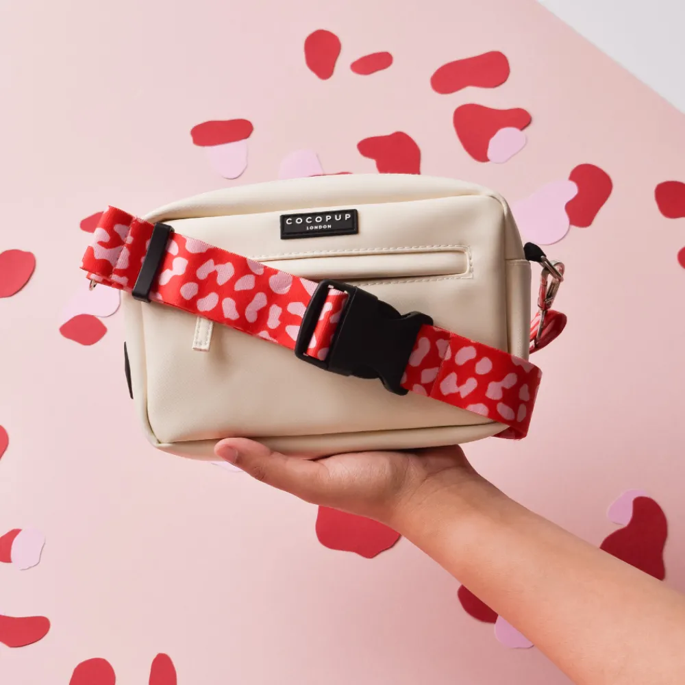 Cocopup Bum Bag Straps-Bum Bag Strap - Red & Pink Leopard