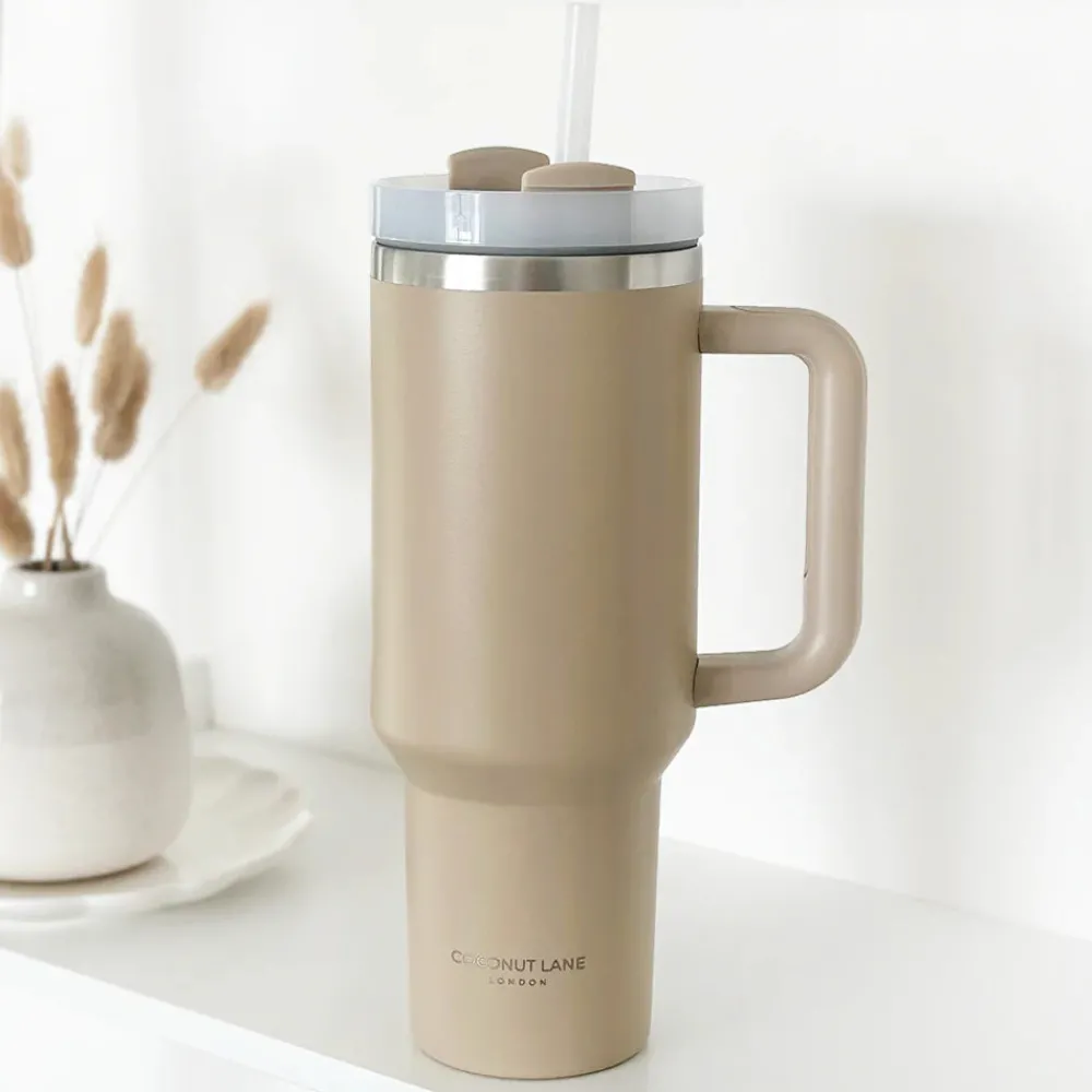 Cocopup Tumblers-Caramel Latte Stainless Steel Tumbler - By Coconut Lane