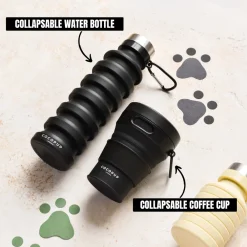 Cocopup Collapsible Water Bottles & Cups | Collapsible Coffee Cups-Collapsible Coffee Cup - Black