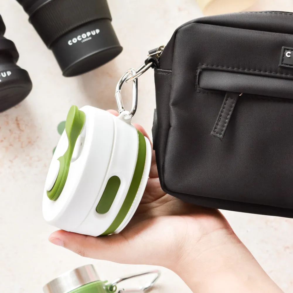 Cocopup Collapsible Water Bottles & Cups | Rucksack Accessories-Collapsible Coffee Cup - Khaki