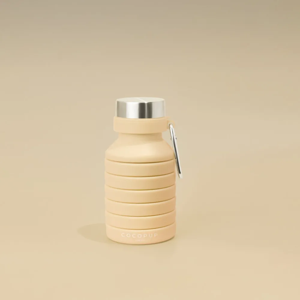 Cocopup Collapsible Water Bottles & Cups | Rucksack Accessories-Collapsible Water Bottle - Nude