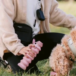 Cocopup Collapsible Water Bottles & Cups | Rucksack Accessories-Collapsible Water Bottle - Pink