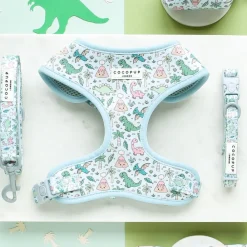 Cocopup Adjustable Harness Bundles-Dinopaws Adjustable Neck Harness, Lead & Collar Bundle