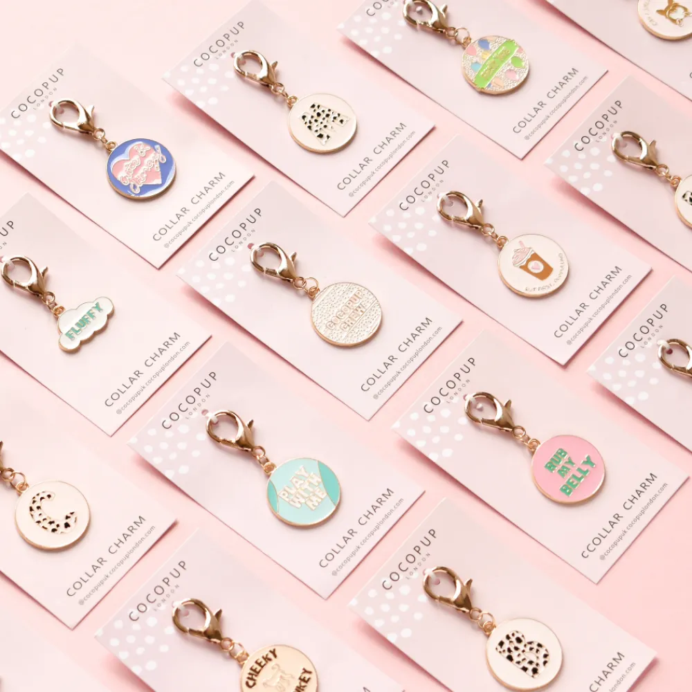 Cocopup Collar Charms-Dog Collar Initial Charm - R