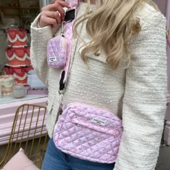 Cocopup Dog Walking Bags-Dog Walking Bag - Quilted Ditsy Floral Pink