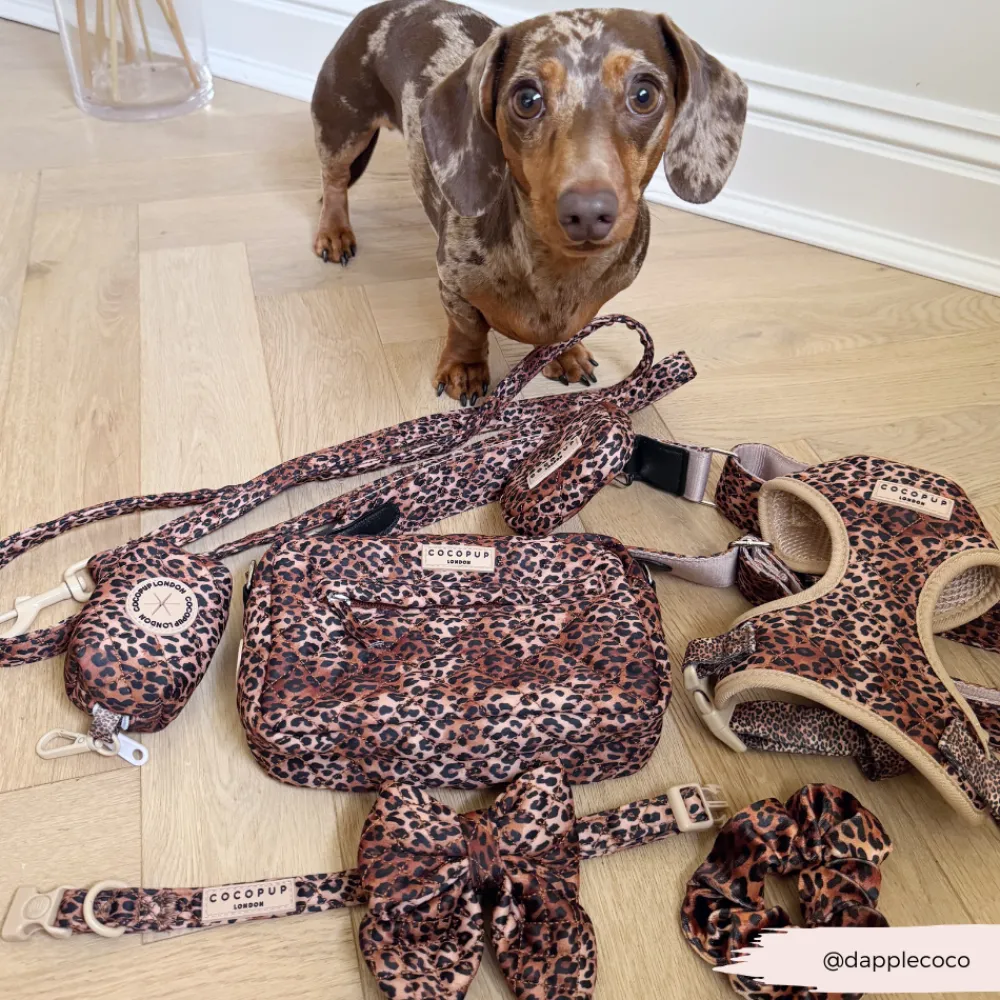 Cocopup Dog Walking Bags-Dog Walking Bag - Quilted Leopard Pup