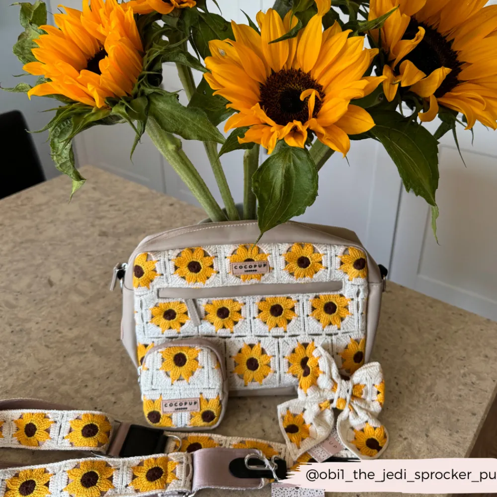 Cocopup Dog Walking Bags | Rucksack Accessories-Dog Walking Bag - Sunflower Patch