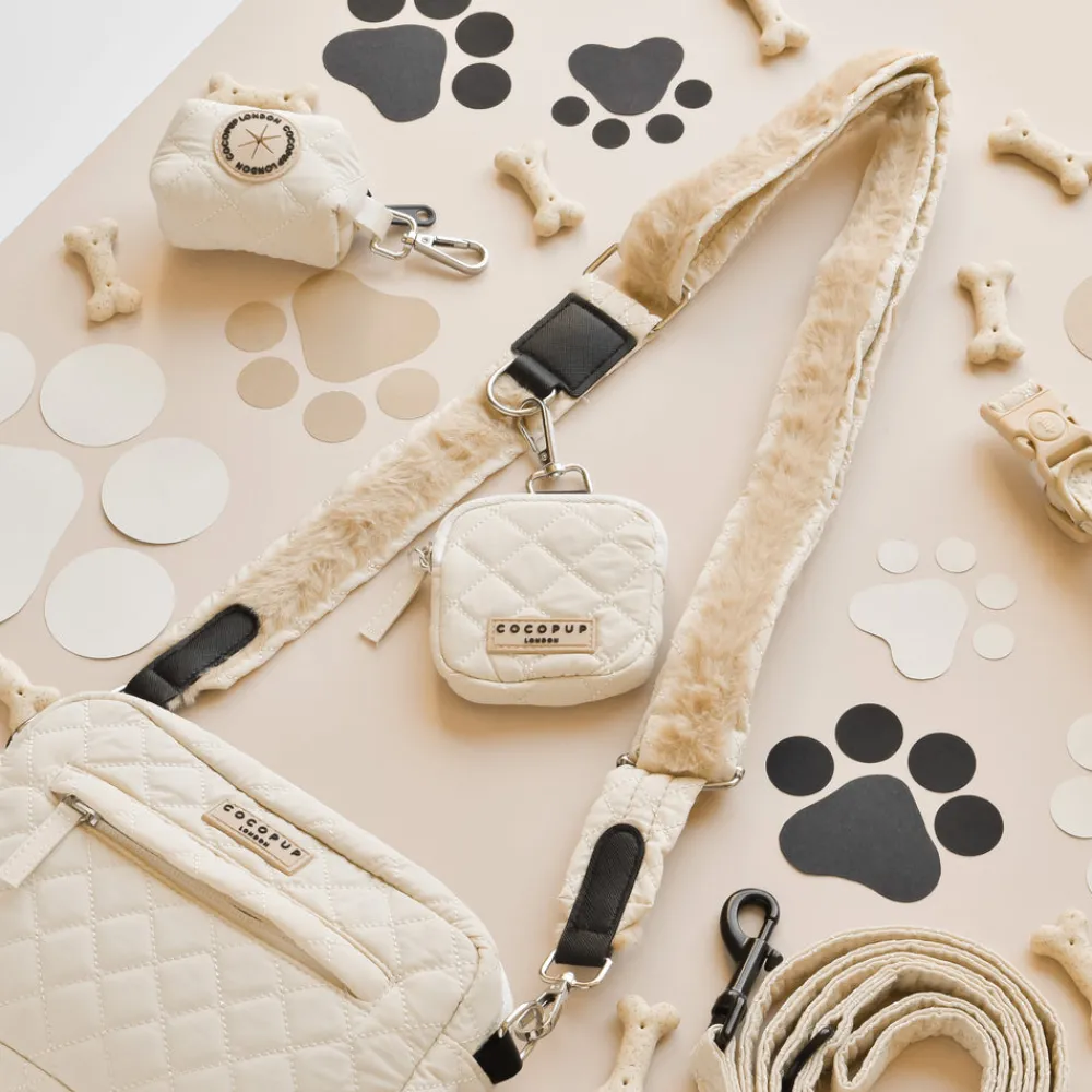 Cocopup Classic Bag Bundles-Dog Walking Bag Bundle - Cream Quilted