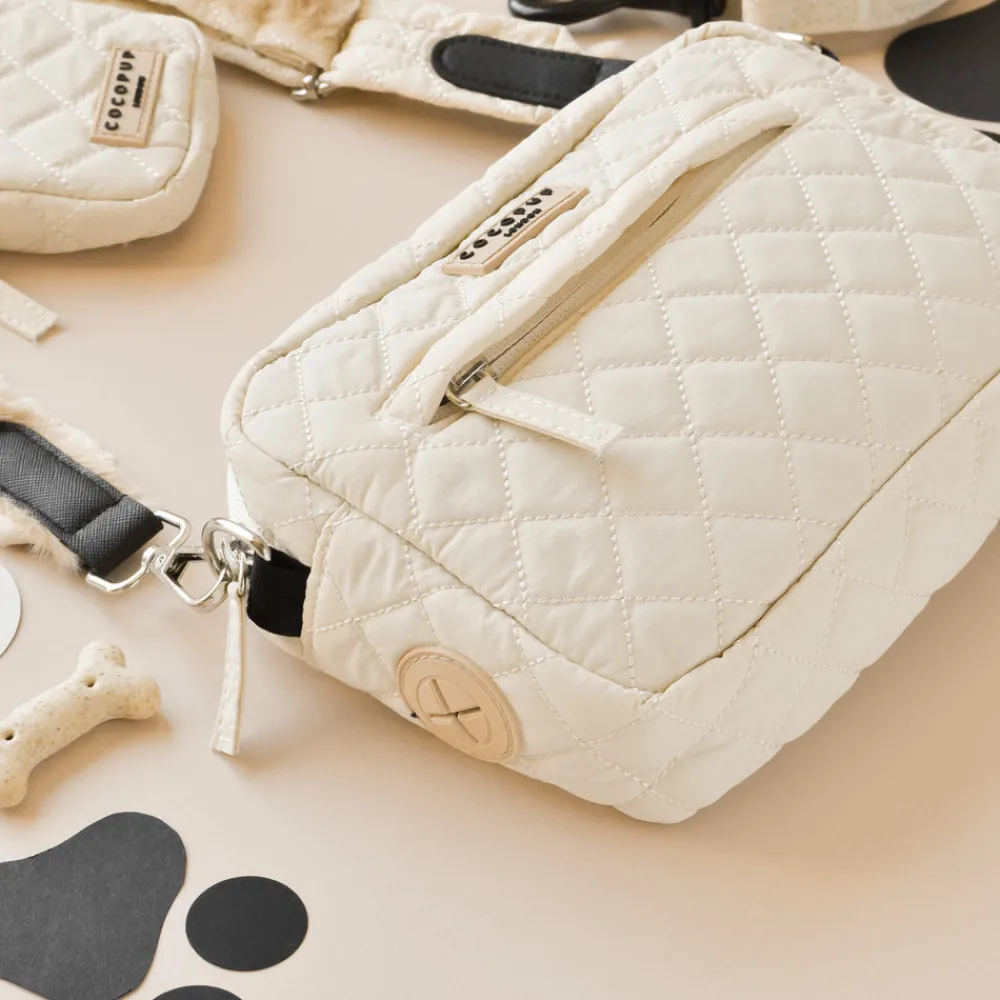 Cocopup Classic Bag Bundles-Dog Walking Bag Bundle - Cream Quilted