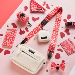 Cocopup Classic Bag Bundles-Dog Walking Oyster White Bag Bundle - Red & Pink Leopard