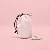 Cocopup Drawstring Treat Pouches-Drawstring Treat Pouch - Baby Pink Heart