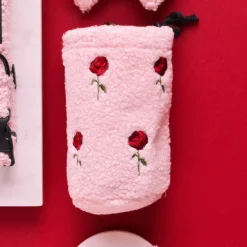 Cocopup Drawstring Treat Pouches | Rucksack Accessories-Drawstring Treat Pouch - Embroidered Roses Teddy