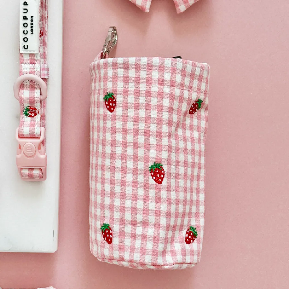Cocopup Drawstring Treat Pouches | Rucksack Accessories-Drawstring Treat Pouch - Strawberry Picnic Pup