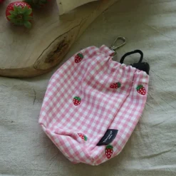 Cocopup Drawstring Treat Pouches | Rucksack Accessories-Drawstring Treat Pouch - Strawberry Picnic Pup