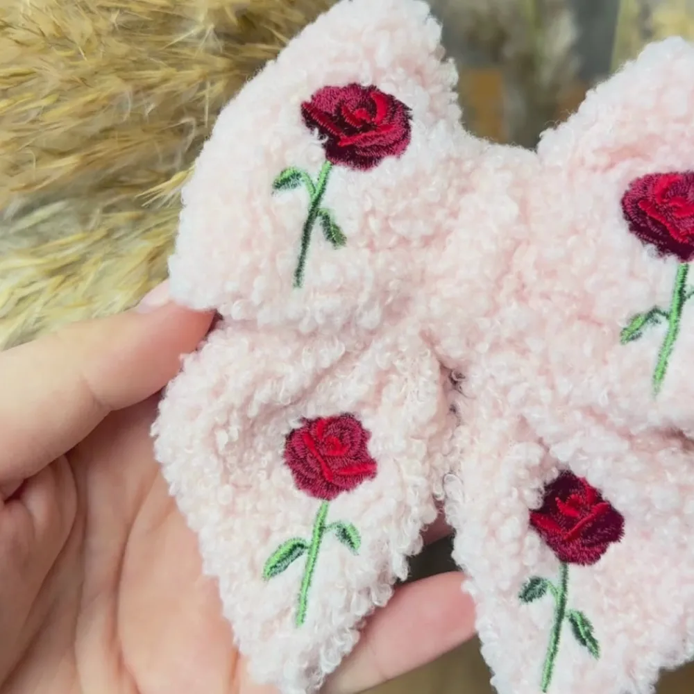 Cocopup Sailor Bow Ties-Embroidered Roses Teddy Sailor Bow Tie