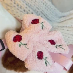 Cocopup Sailor Bow Ties-Embroidered Roses Teddy Sailor Bow Tie