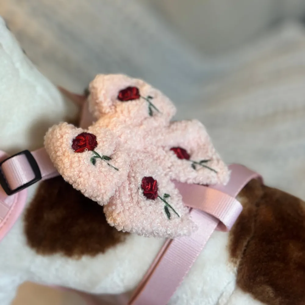 Cocopup Sailor Bow Ties-Embroidered Roses Teddy Sailor Bow Tie
