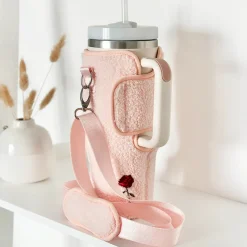 Cocopup Tumbler Carry Cases-Embroidered Roses Tumbler Carry Case by Coconut Lane