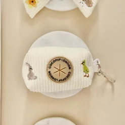 Cocopup Poop Bag Holders | Poop Bag Holders-Embroidered Woodland Walkies Poop Bag Holder