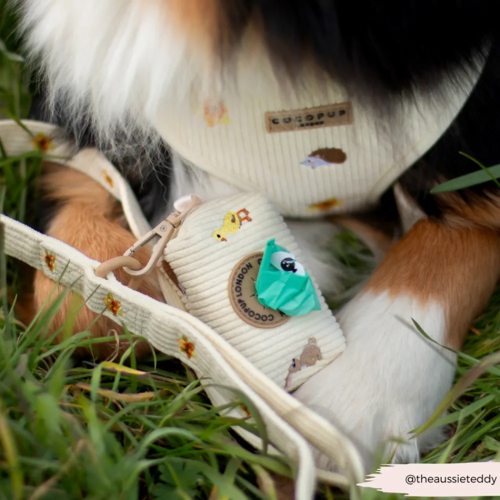 Cocopup Poop Bag Holders | Poop Bag Holders-Embroidered Woodland Walkies Poop Bag Holder