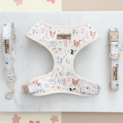 Cocopup Adjustable Harness Bundles-Farmyard Friends Adjustable Neck Harness, Lead & Collar Bundle