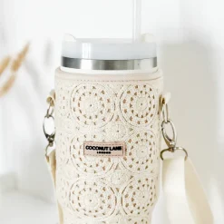 Cocopup Tumbler Carry Cases-Festival Crochet Case Tumbler Carry Case by Coconut Lane