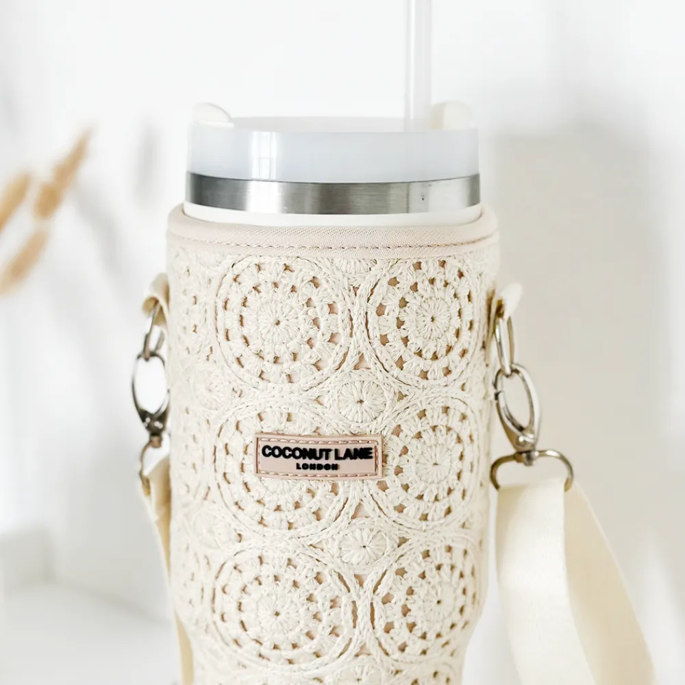 Cocopup Tumbler Carry Cases-Festival Crochet Case Tumbler Carry Case by Coconut Lane