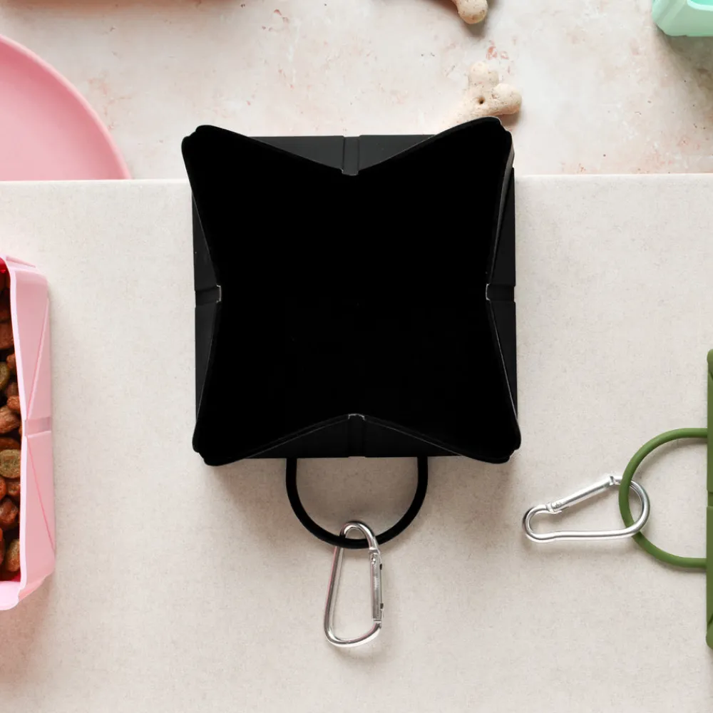 Cocopup Foldable Bowls | Foldable Bowls-Foldable Travel Bowl - Black