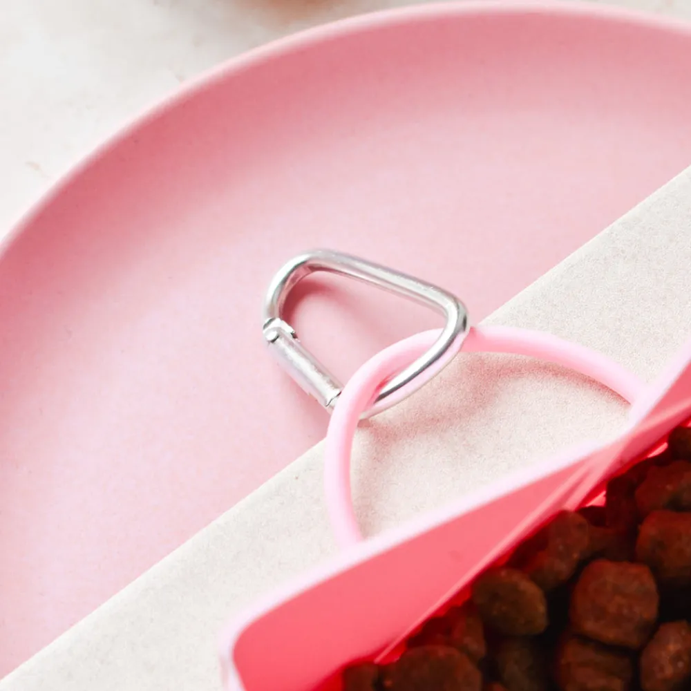 Cocopup Foldable Bowls | Foldable Bowls-Foldable Travel Bowl - Pink