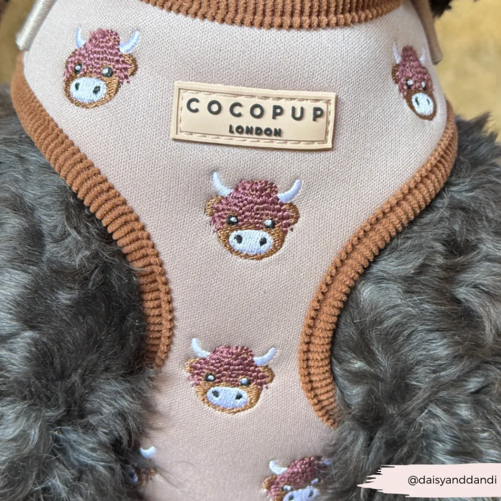 Cocopup Adjustable Neck Harnesses-Harold the Highland Cow Adjustable Neck HARNESS