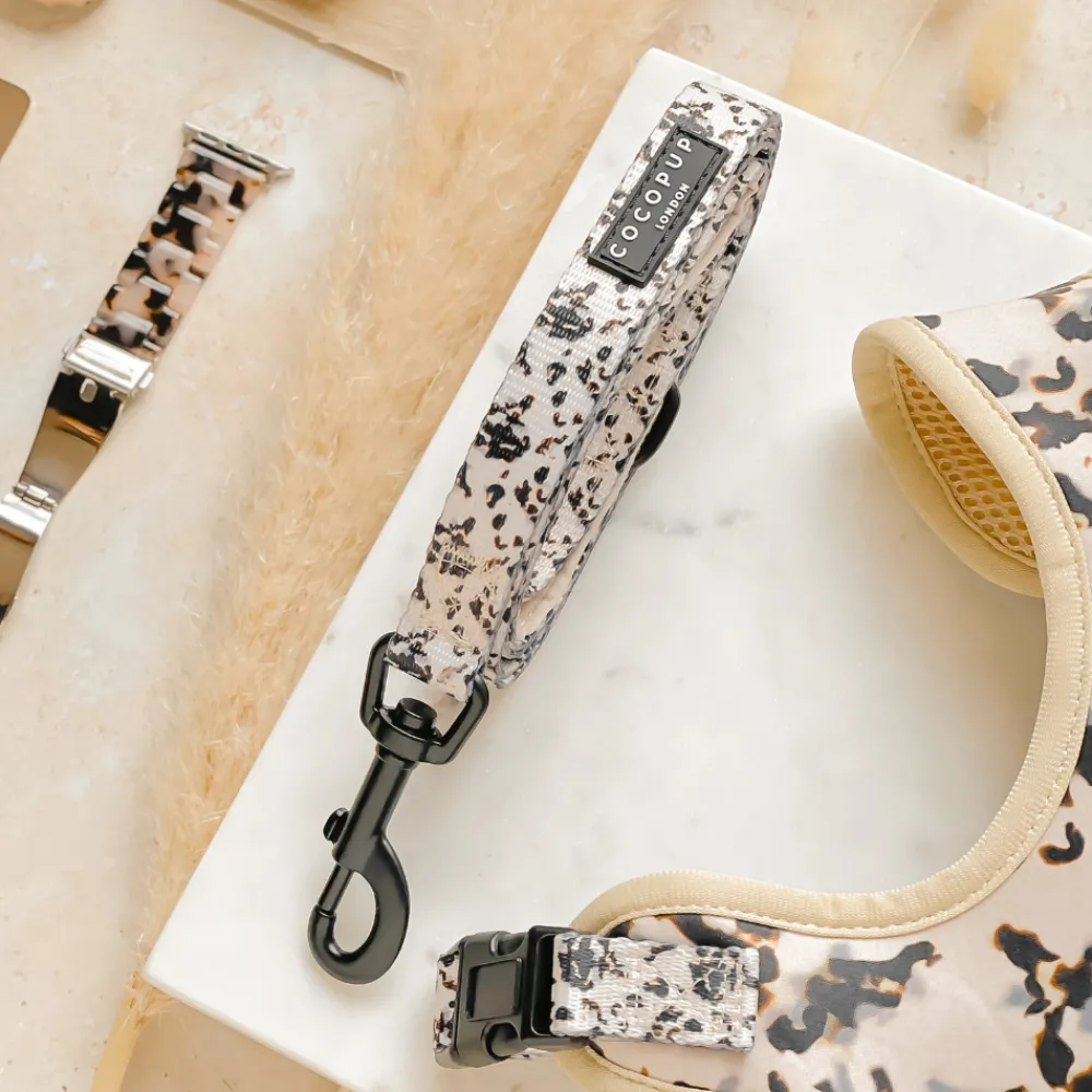 Cocopup Adjustable Harness Bundles-Ivory Tort Adjustable Neck Harness, Lead & Collar Bundle