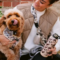Cocopup Adjustable Harness Bundles-Ivory Tort Adjustable Neck Harness, Lead & Collar Bundle