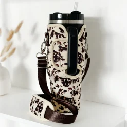 Cocopup Tumbler Carry Cases-Ivory Tort Tumbler Carry Case by Coconut Lane