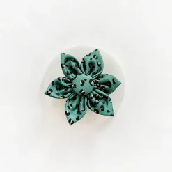 Cocopup Collar Flowers | Collar Flowers-Khaki Leopard Collar Flower