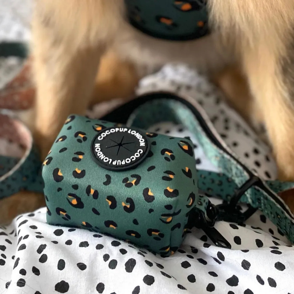 Cocopup Poop Bag Holders | Poop Bag Holders-Khaki Leopard Poop Bag Holder