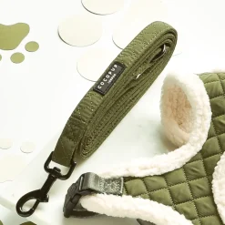 Cocopup Leads-Khaki Quilted Lead