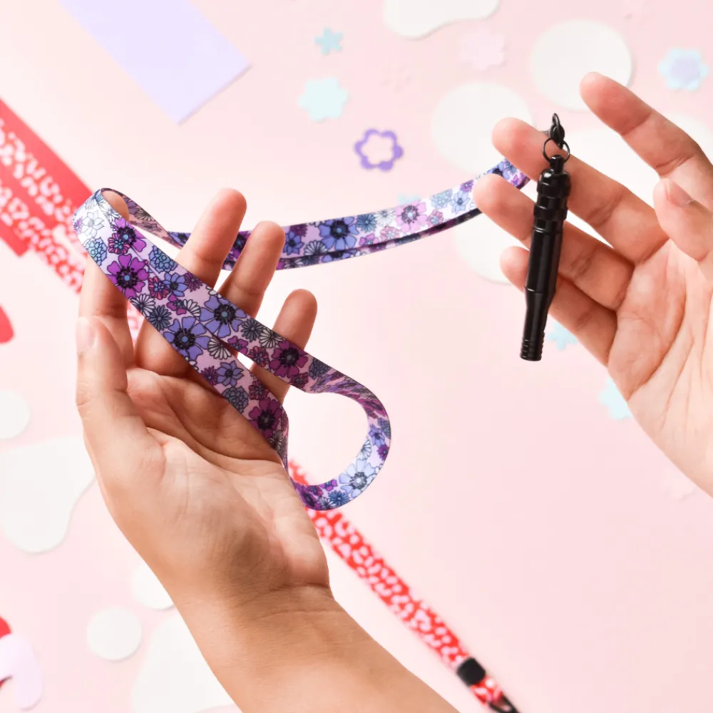 Cocopup Whistles & Lanyards | Whistles & Lanyards-Lanyard - Pastel Flowers