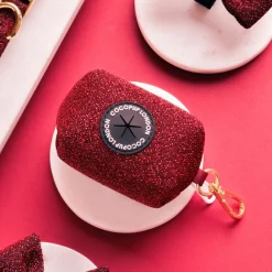 Cocopup Poop Bag Holders | Poop Bag Holders-Limited Edition Burgundy Sparkle Pup Poop Bag Holder