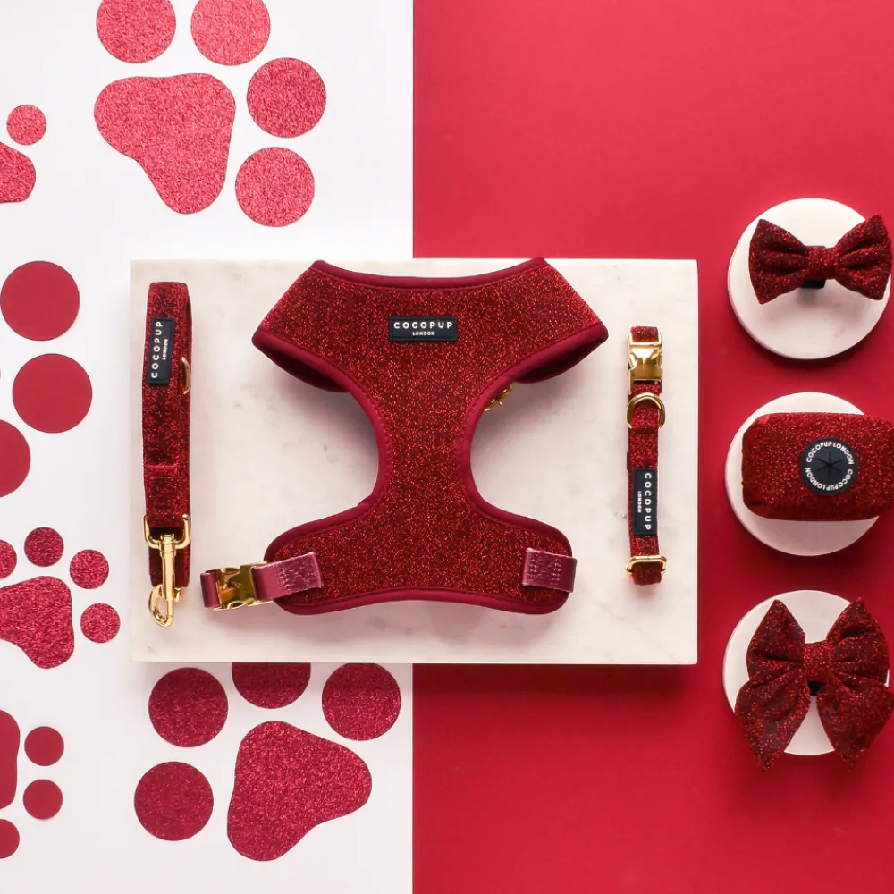 Cocopup Poop Bag Holders | Poop Bag Holders-Limited Edition Burgundy Sparkle Pup Poop Bag Holder