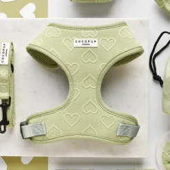Cocopup Adjustable Neck Harnesses-Luxe Adjustable Neck HARNESS - Sage Heart